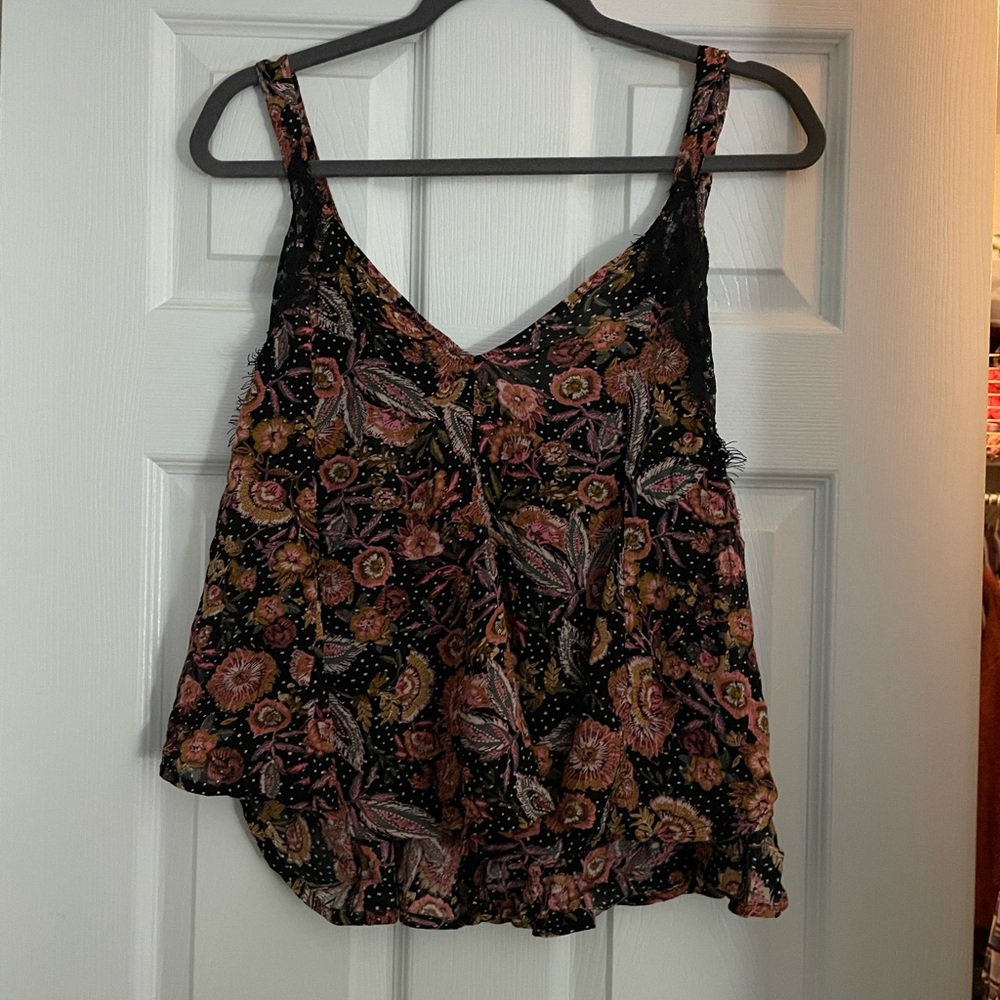 Free people NWT floral lace tank size xs - Picture 5 of 5